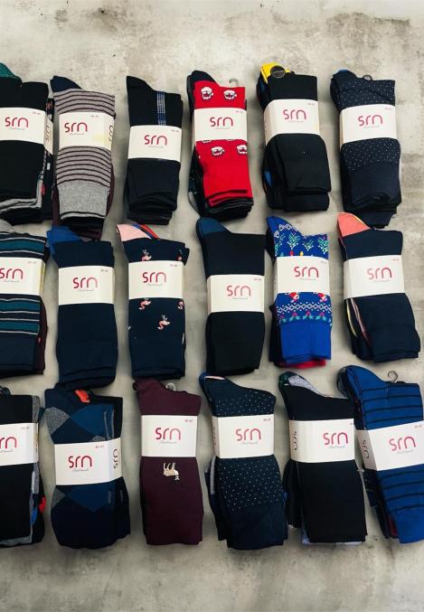 Sosete barbatesti inalte fara cusaturi 5/set ,nuante diversificate, Engros